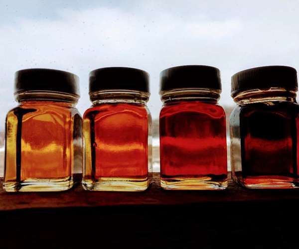 different grades of syrup
